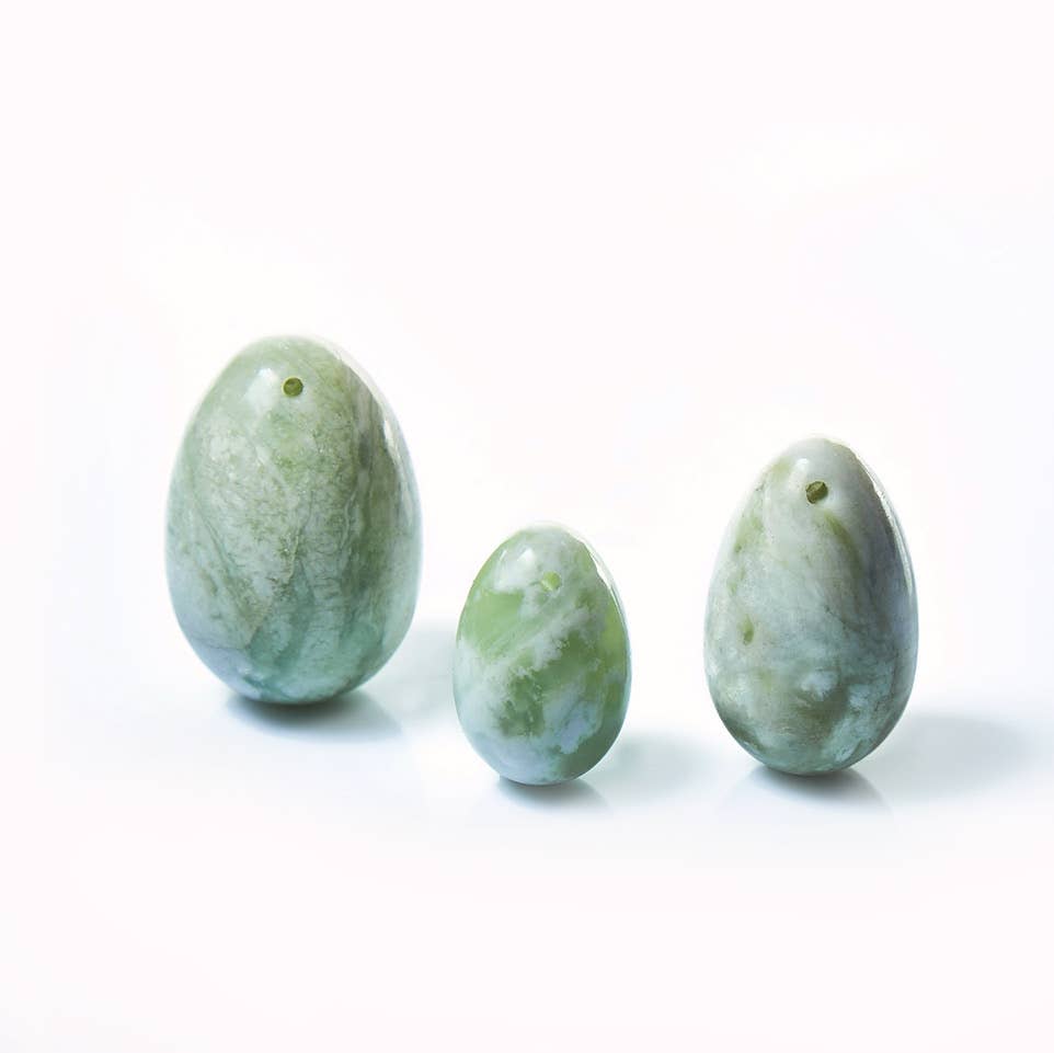 3 Yoni Eggs - Green Jade