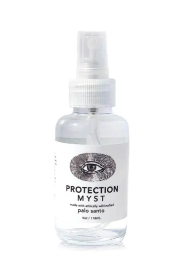 Palo Santo Protection Mist in a white background