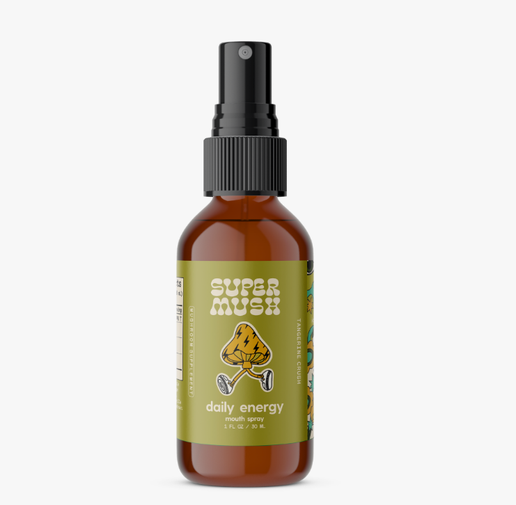 Super Mush Daily Energy Mouth Spray - Bottle Only