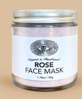 A bottle of Rose Face Mask