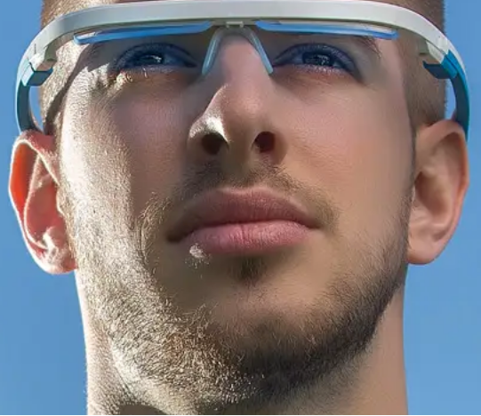 A boy wearing his Lighttherapy Glasses